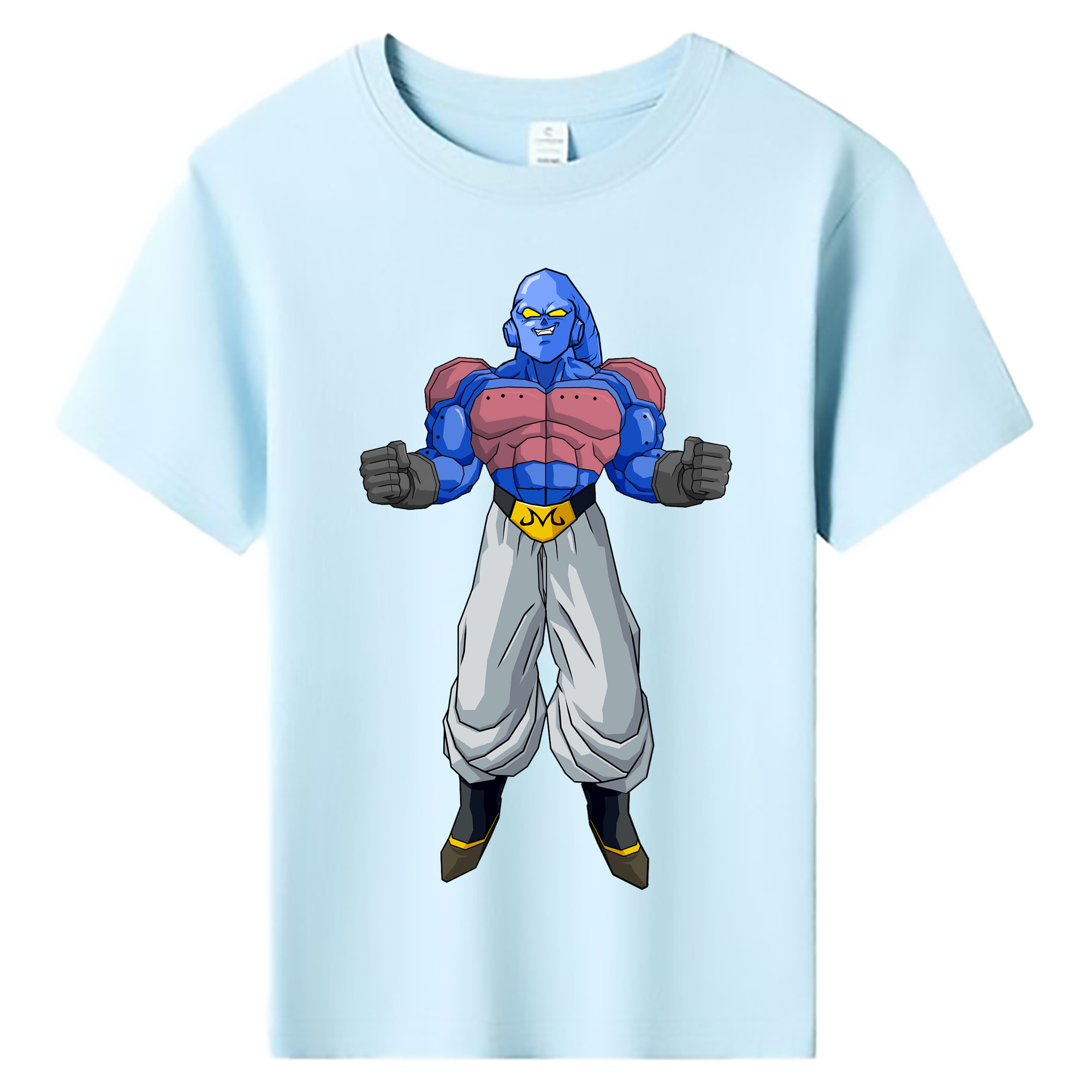 （画像用） ドラゴンボール 魔人ブウ DRAGON BALL Majin Buu 綿100％キッズTシャツ（フロントプリント）